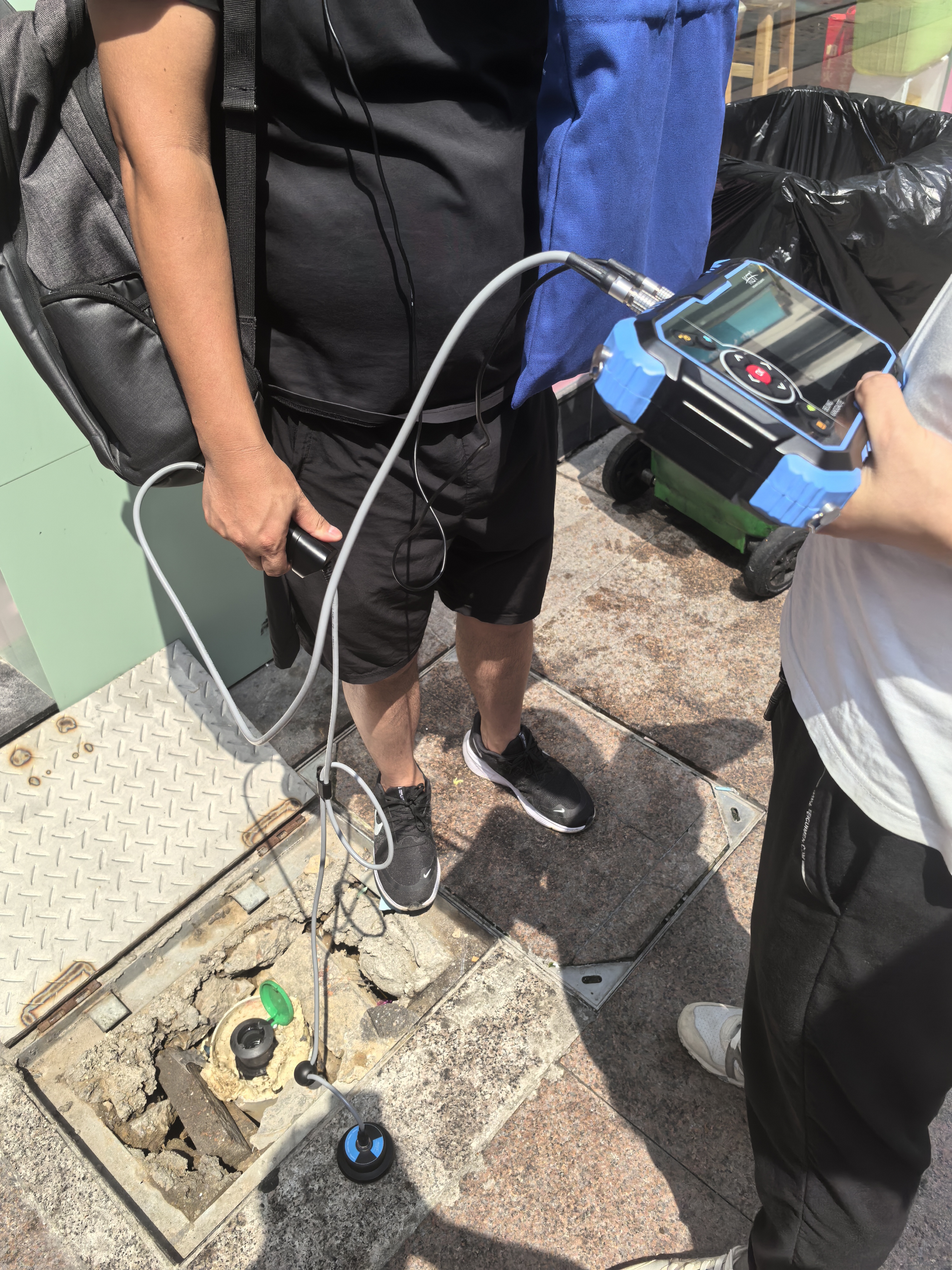 聽漏儀現(xiàn)場(chǎng)